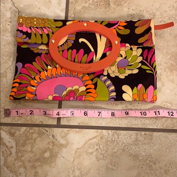 Kate Spade Clutch - Multicolor with Orange Accents - Picture 5 of 8
